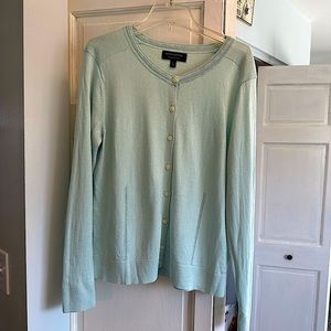 Banana Republic light aqua cardigan -Size L